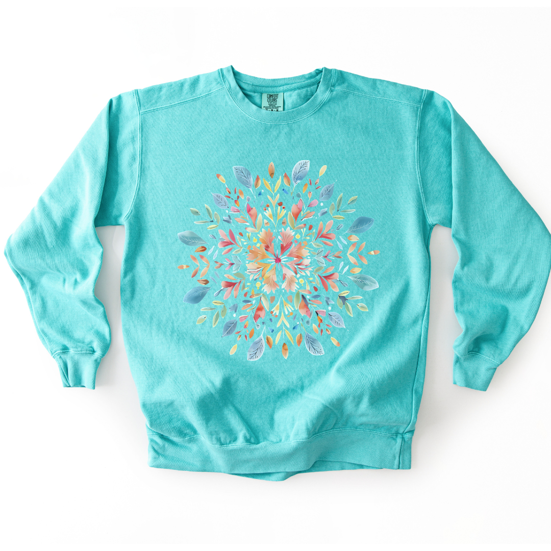 Plant Mandala - Comfort Colors Premium Heavyweight Sweatshirt
