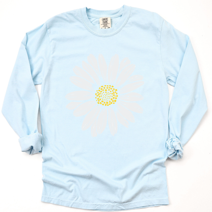 Daisy Flower - Comfort Colors Long Sleeve Premium T Shirt