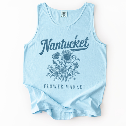 Nantucket Flower Market - Comfort Colors Premium Tank Top