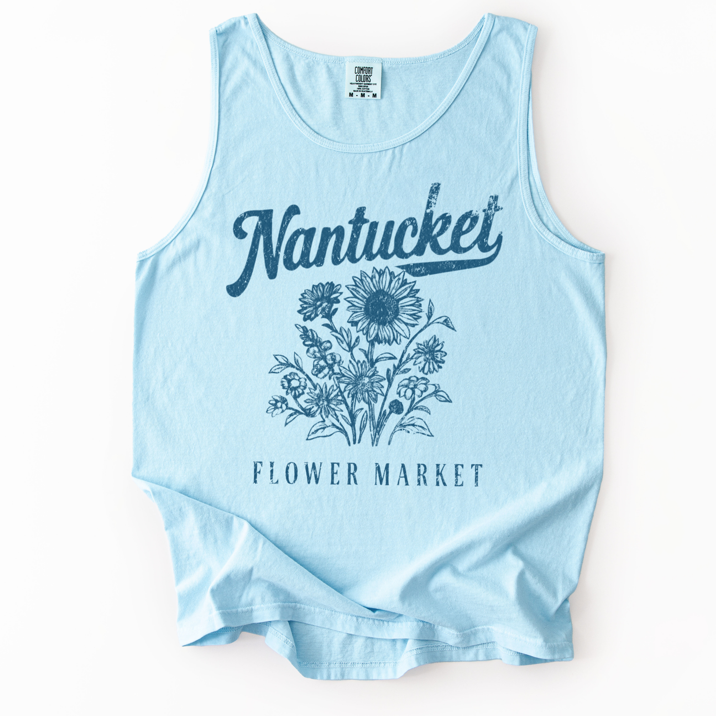 Nantucket Flower Market - Comfort Colors Premium Tank Top