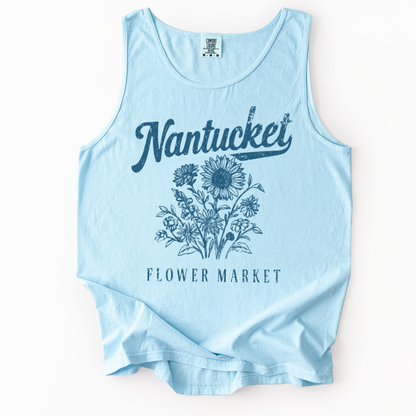 Nantucket Flower Market - Comfort Colors Premium Tank Top