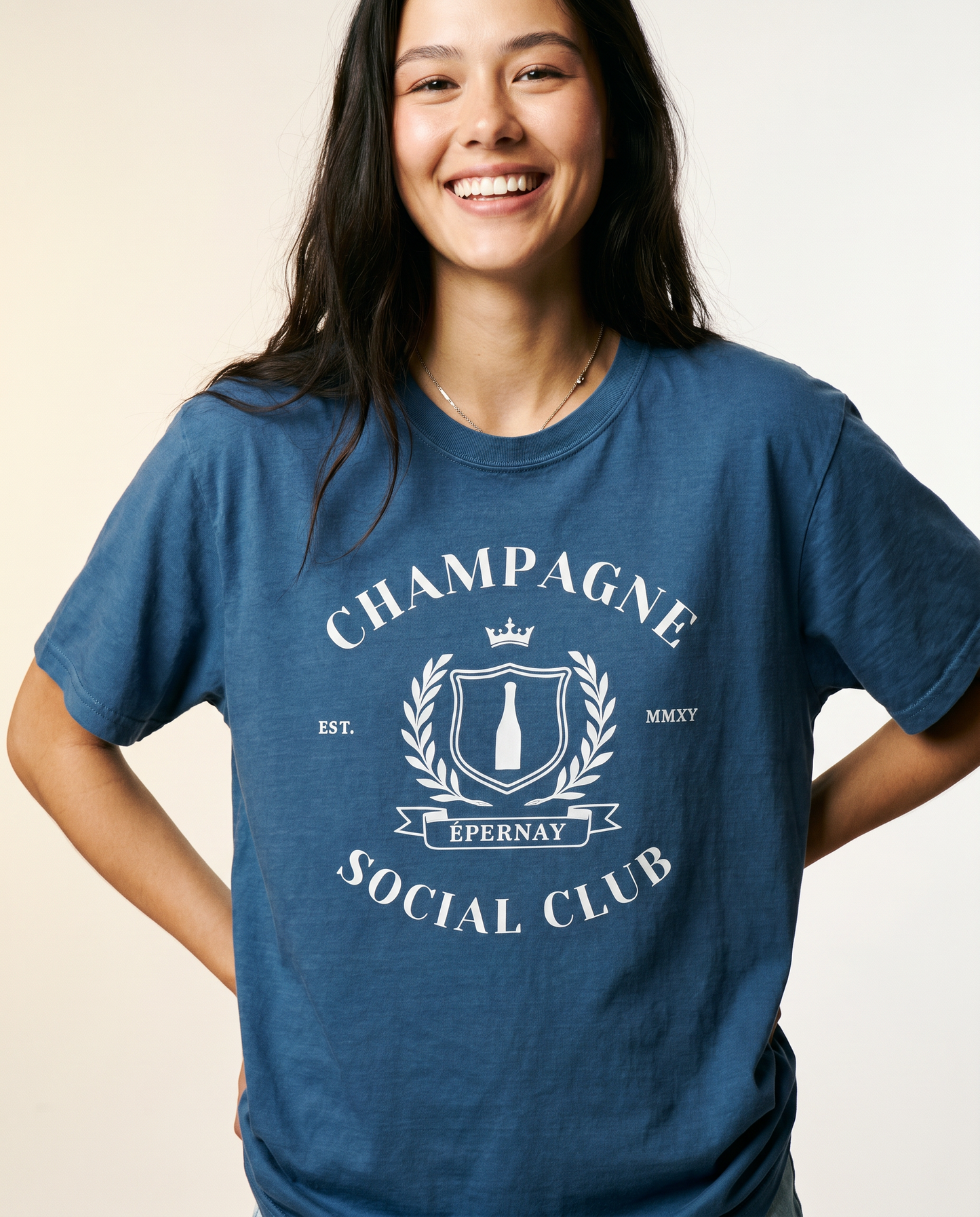Champagne Social Club - Comfort Colors Relaxed Fit Premium T Shirt