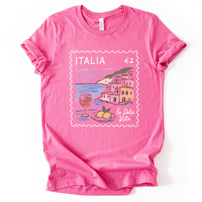 Postage from Positano - Bella Canvas Super Soft Fitted T Shirt