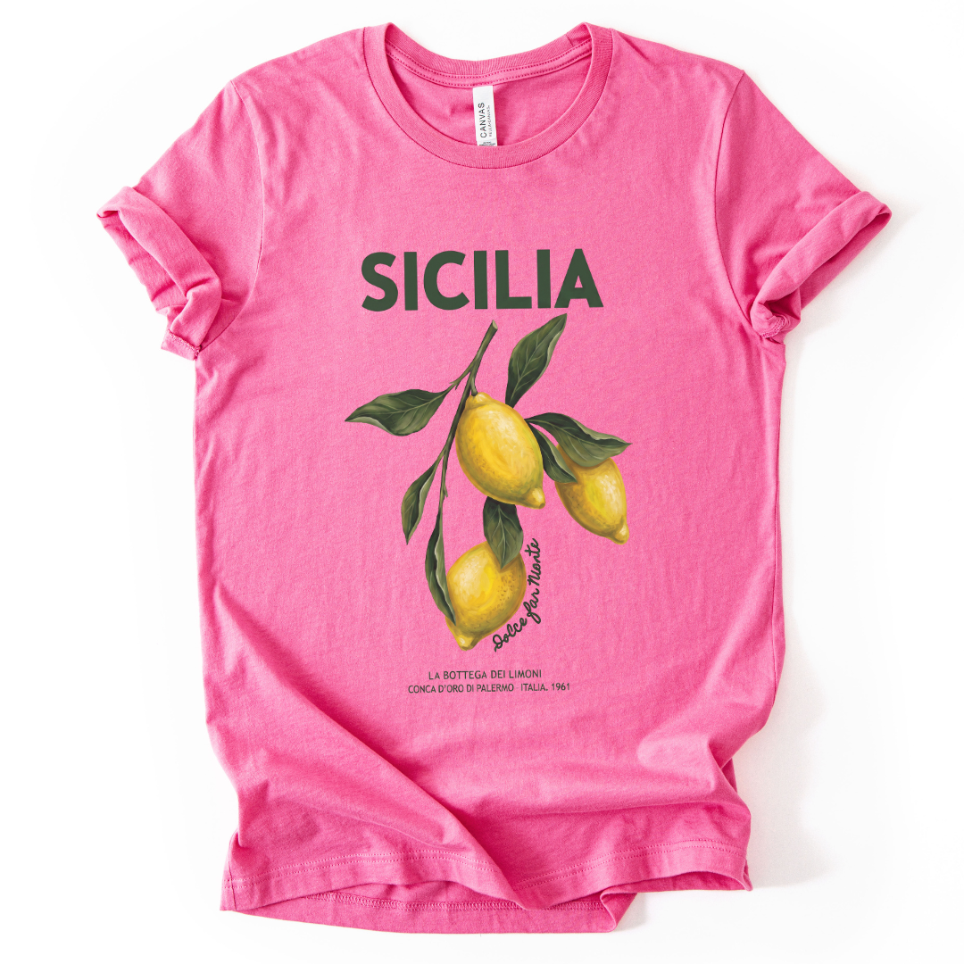 Sicilia - Bella Canvas Super Soft Straight Cut T shirt