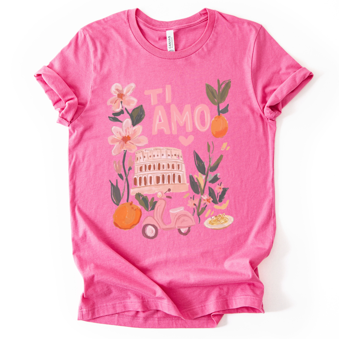 Ti Amo - Bella Canvas Super Soft Straight Cut T shirt