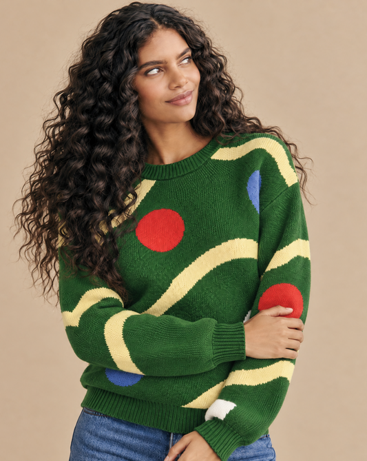 Christmas Tree Ornament Knit Sweater