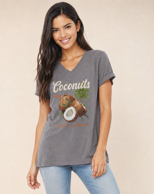Coconuts - Short Sleeve V-Neck Tee