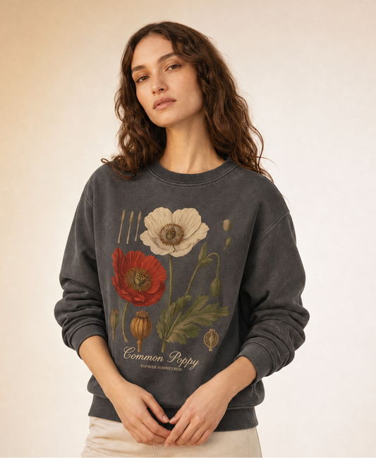 Common Poppy - Comfort Colors Premium Heavyweight Sweatshirt