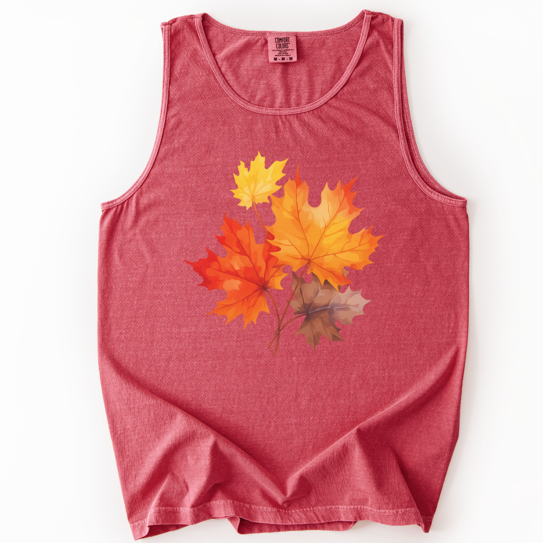 Autumn Leaves - Comfort Colors Premium Tank Top