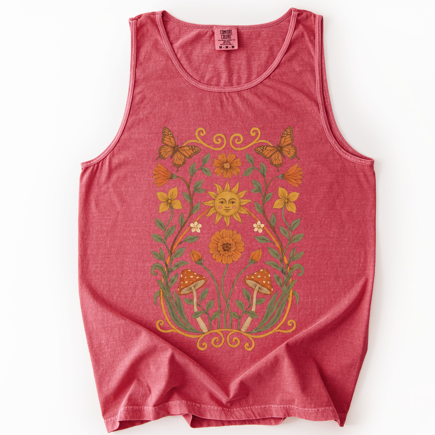 Golden Butterfly - Comfort Colors Premium Tank Top