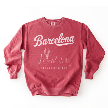 Barcelona, Dreams of Gaudi - Comfort Colors Premium Heavyweight Sweatshirt