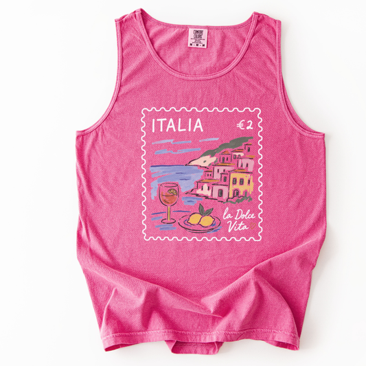 Postage from Positano - Comfort Colors Premium Tank Top