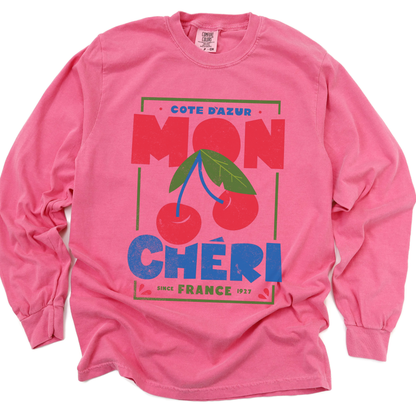Mon Cheri - Comfort Colors Premium Long Sleeve T Shirt
