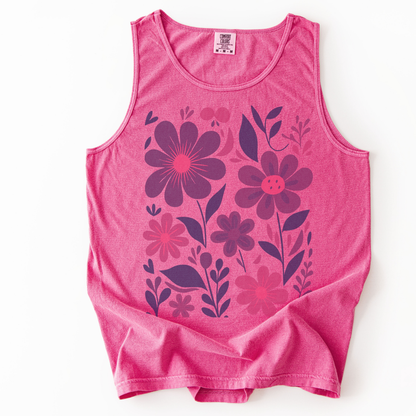 Floral Riot - Comfort Colors Premium Tank Top