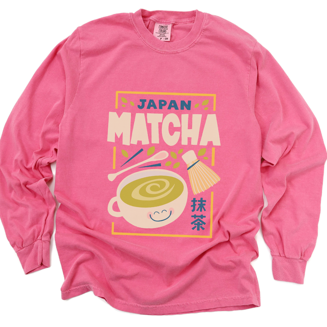 Matcha - Comfort Colors Premium Long Sleeve T Shirt