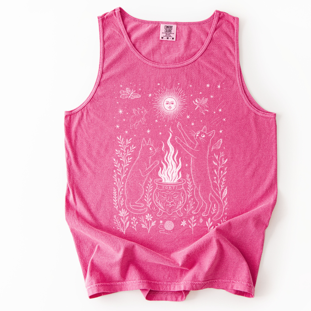 Midnight Meowgic - Comfort Colors Premium Tank Top