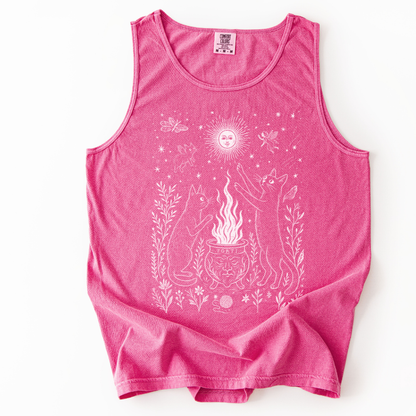 Midnight Meowgic - Comfort Colors Premium Tank Top