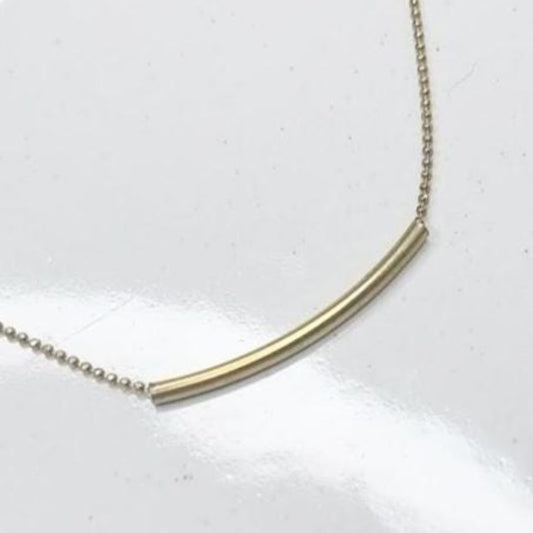 Threaded Brass Beaded Layering Focal Necklaces On Ball Chain