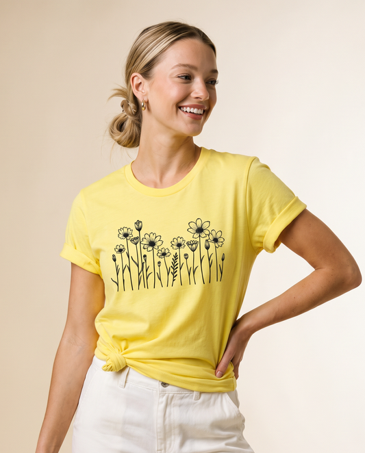 Daisy Chain - Bella Canvas Super Soft Straight Cut T shirt