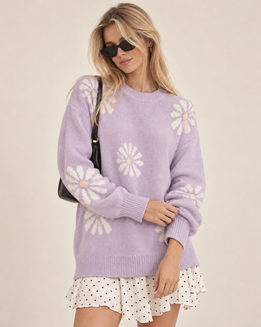 Daisy Flower Sweater