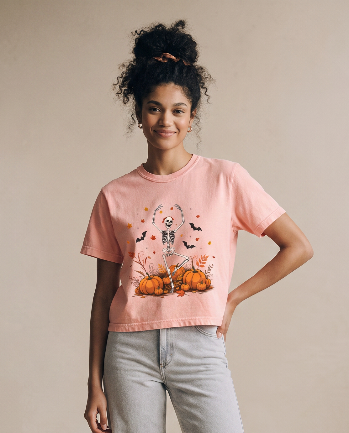 Dancing in the Pumpkin Patch - Comfort Colors Boxy Cropped Tee