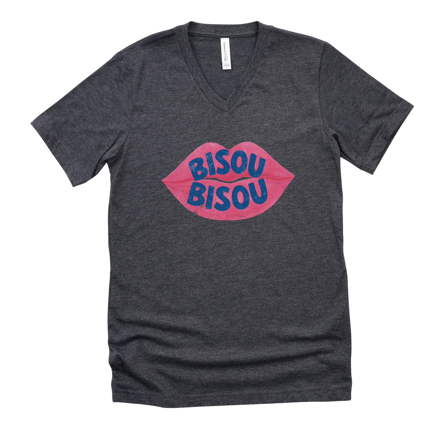 Bisou  - Short Sleeve V-Neck Tee