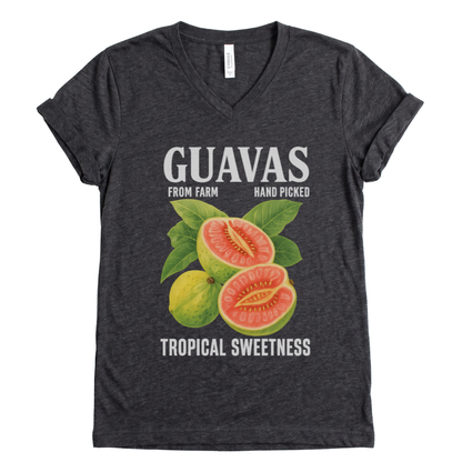 Guavas Tropical Sweetness Tee - Short Sleeve V Neck