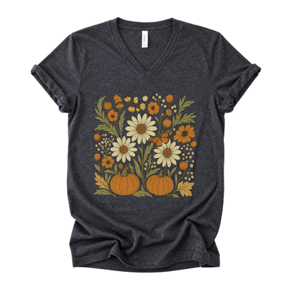 Autumn Harvest - Short Sleeve V-Neck Tee