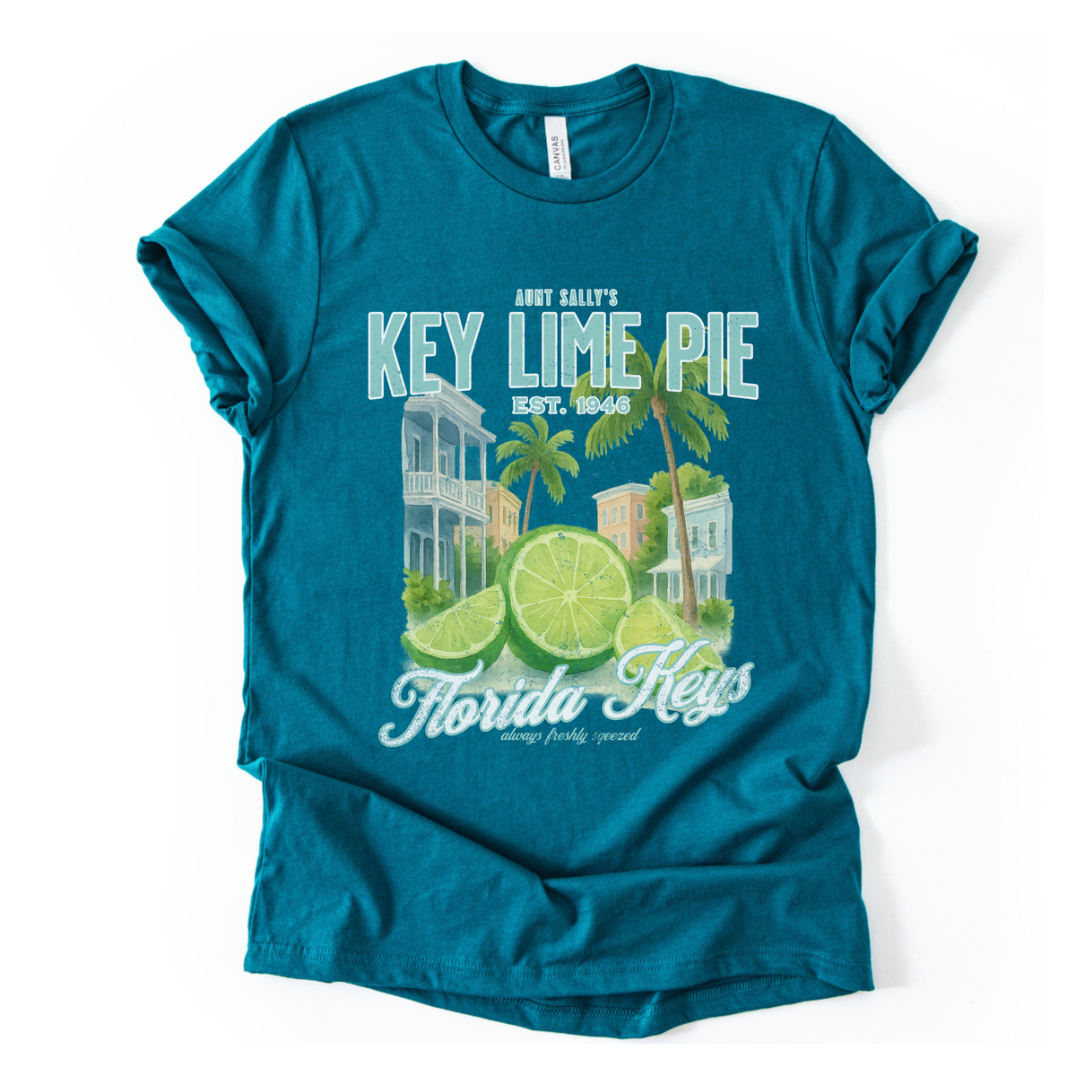 Aunt Sally's Key Lime Pie - Bella Canvas Super Soft Straight Cut T shirt