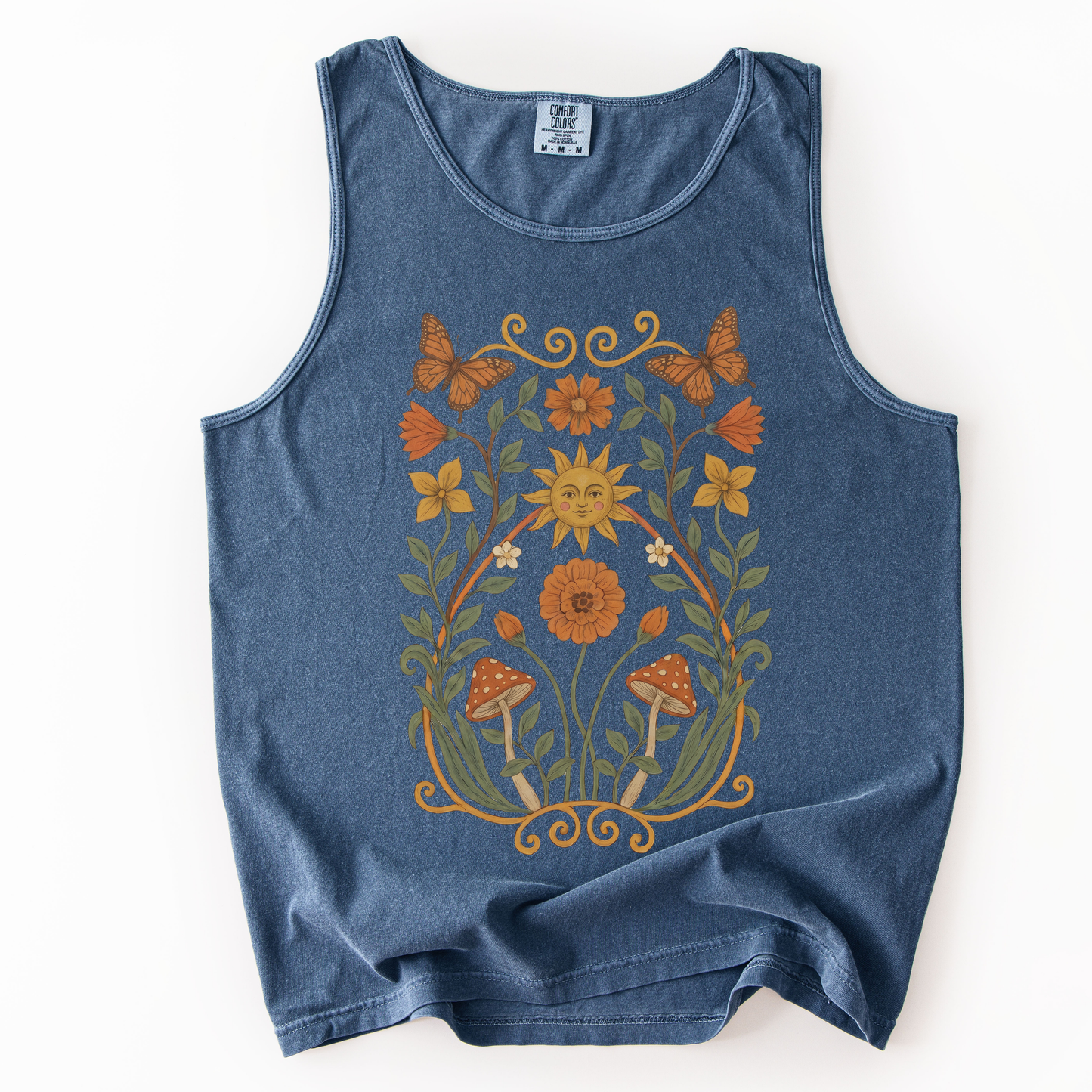 Golden Butterfly - Comfort Colors Premium Tank Top