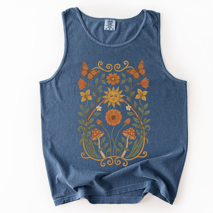 Golden Butterfly - Comfort Colors Premium Tank Top