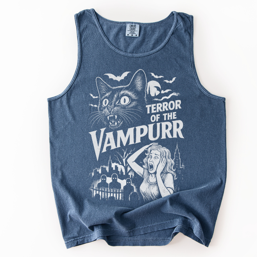 Terror Of The Vampurr - Comfort Colors Premium Tank Top