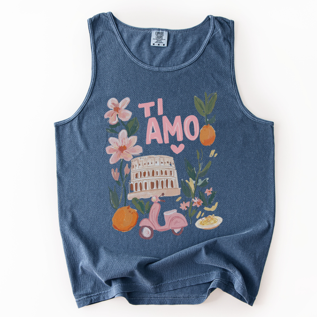 Ti Amo - Comfort Colors Premium Tank Top