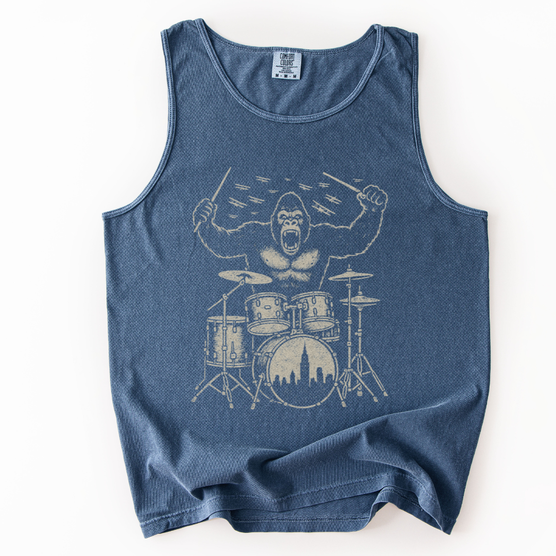 King Kong's Drum Solo - Comfort Colors Premium Tank Top