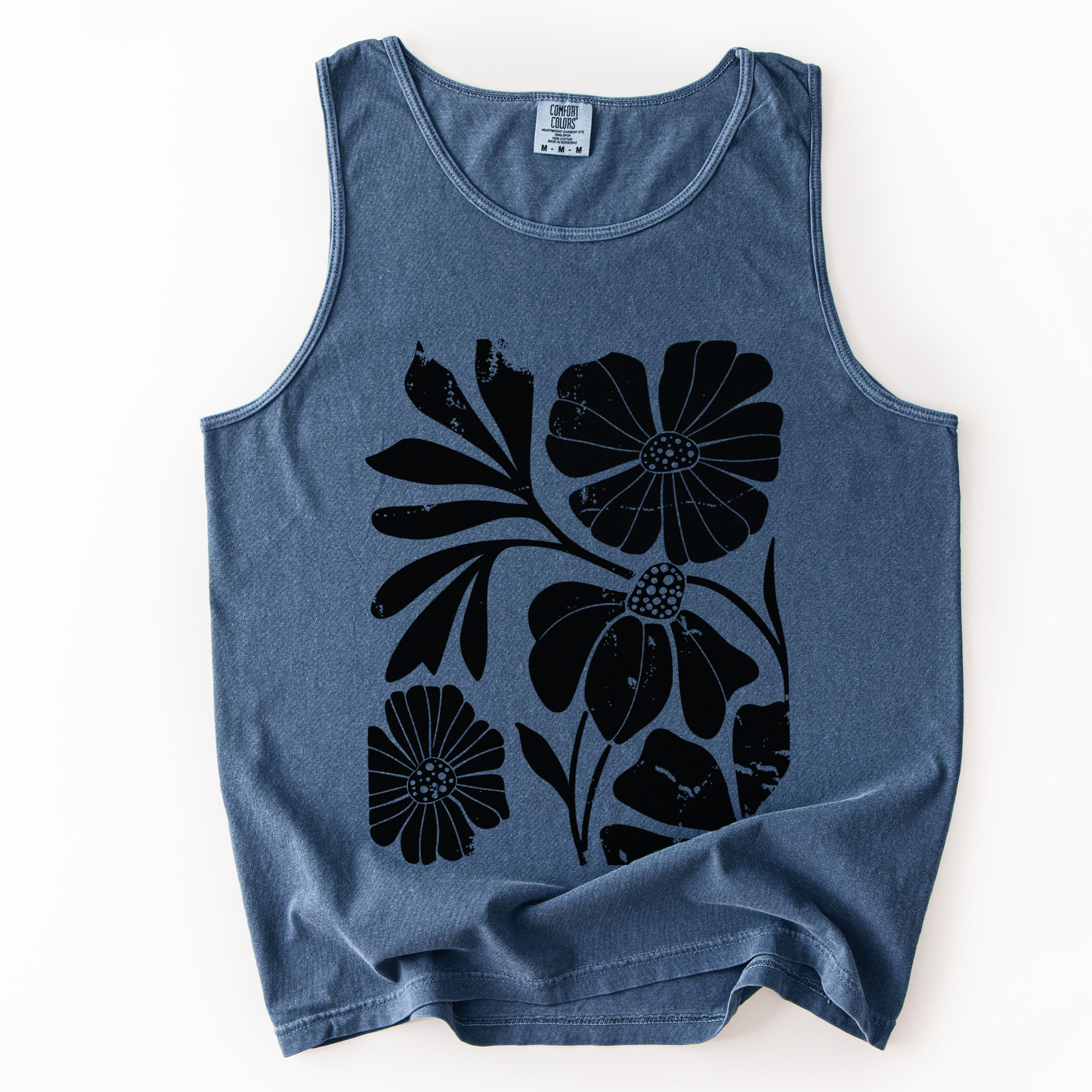 Artistic Boho Floral - Comfort Colors Premium Tank Top