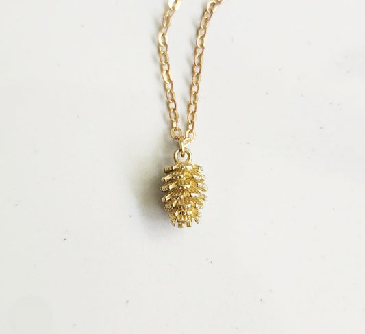 Pinecone Charm Fall/Winter/Christmas Pendant Necklace