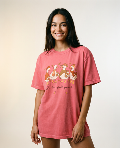 Fall Goose - Comfort Colors Relaxed Fit Premium T Shirt