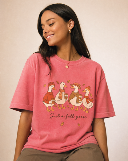 Fall Goose - Comfort Colors Relaxed Fit Premium T Shirt
