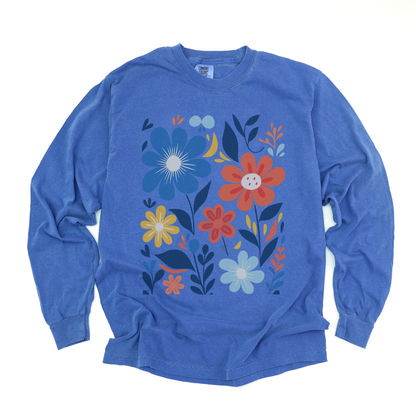 Floral Riot - Comfort Colors Premium Long Sleeve T Shirt