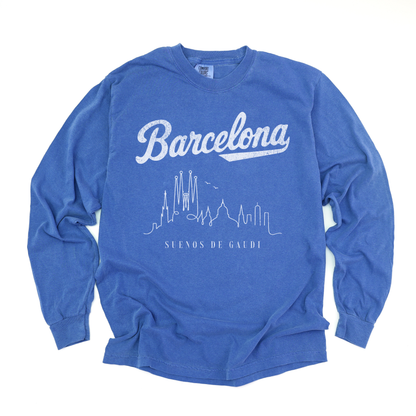 Barcelona, Dreams of Gaudi - Comfort Colors Long Sleeve Premium T Shirt