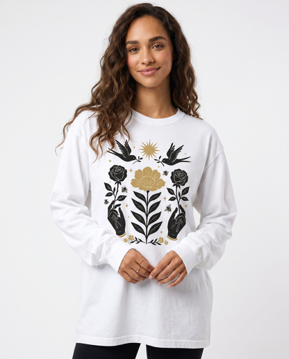 Flora Divina - Comfort Colors Long Sleeve Premium T Shirt
