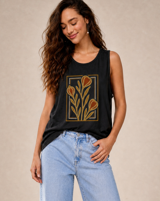 Floraison Noire - Comfort Colors Premium Tank Top