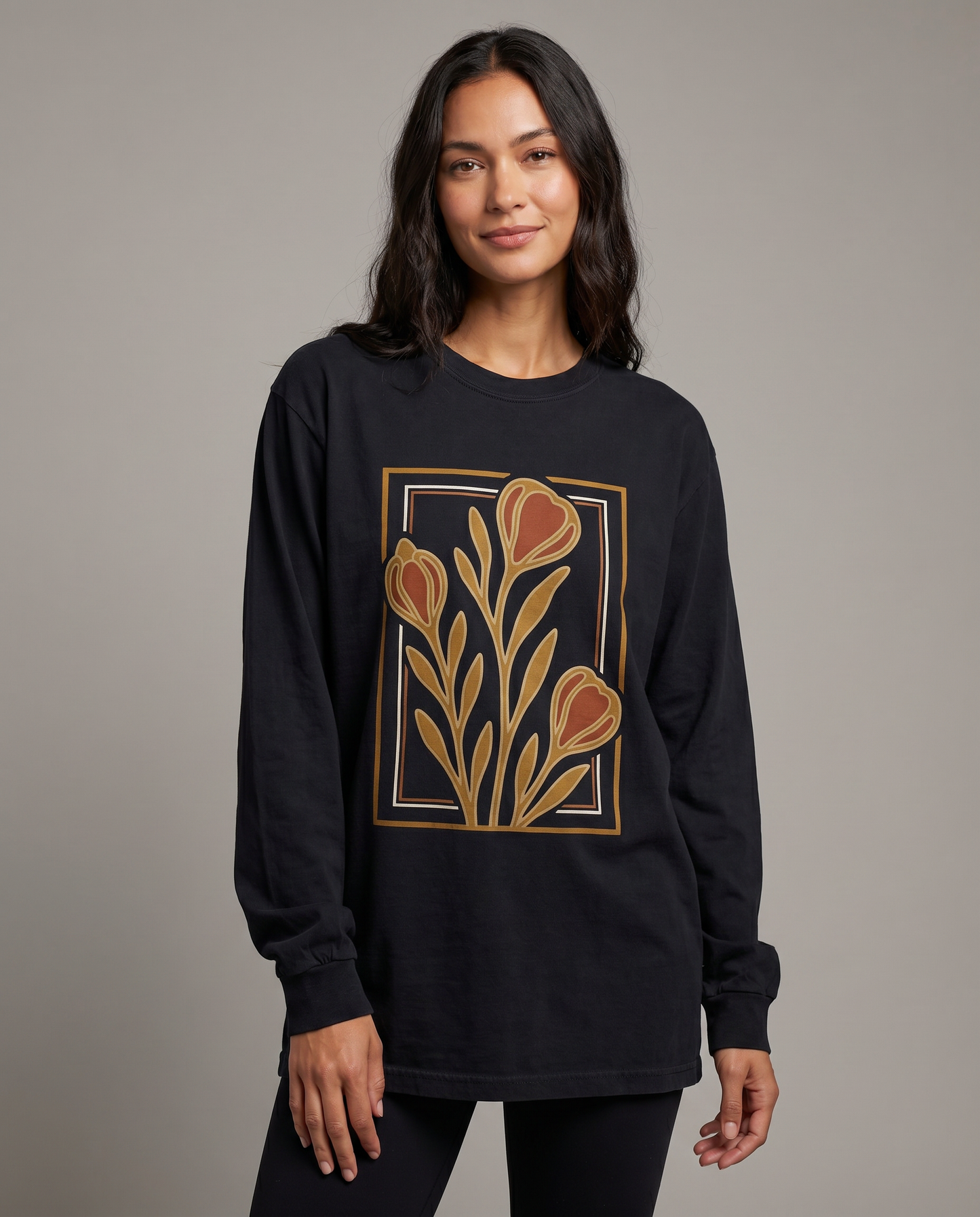 Floraison Noire - Comfort Colors Premium Long Sleeve T Shirt