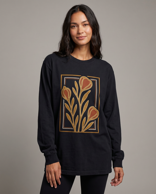 Floraison Noire - Comfort Colors Premium Long Sleeve T Shirt