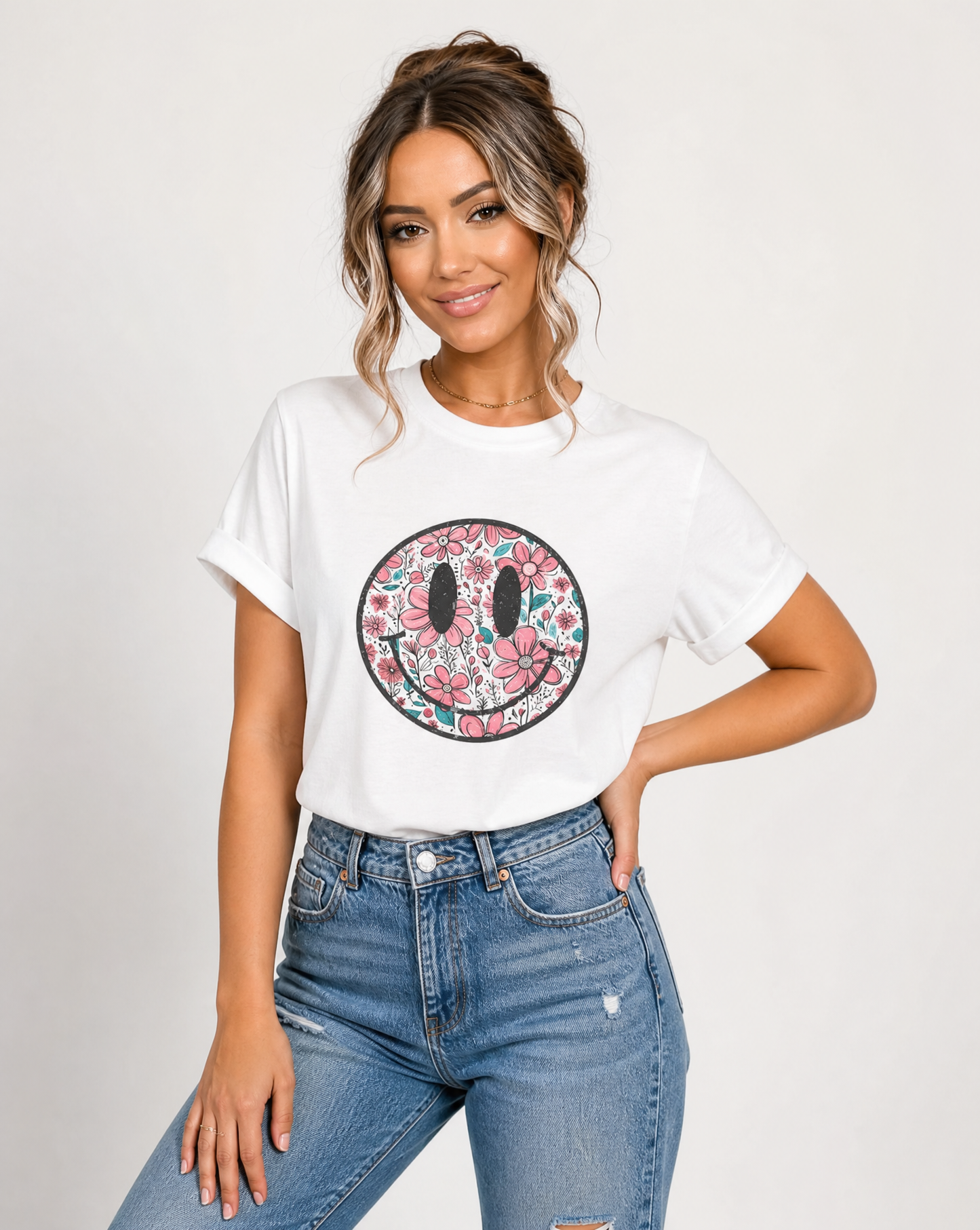 Flower Smile -  Comfort Colors Relaxed Fit Premium T Shirt
