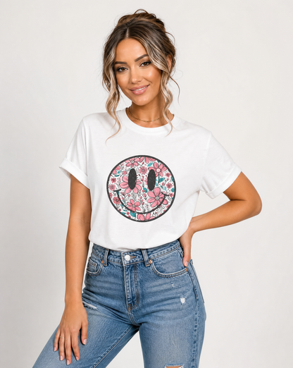 Flower Smile -  Comfort Colors Relaxed Fit Premium T Shirt
