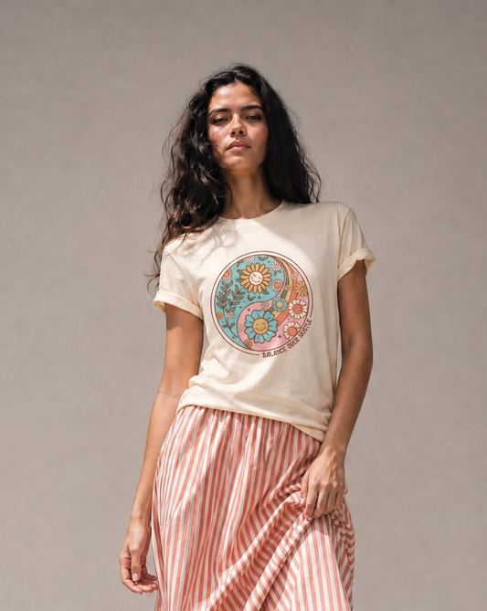 Flowers and Yang - Bella Canvas Super Soft Standard Fit T Shirt