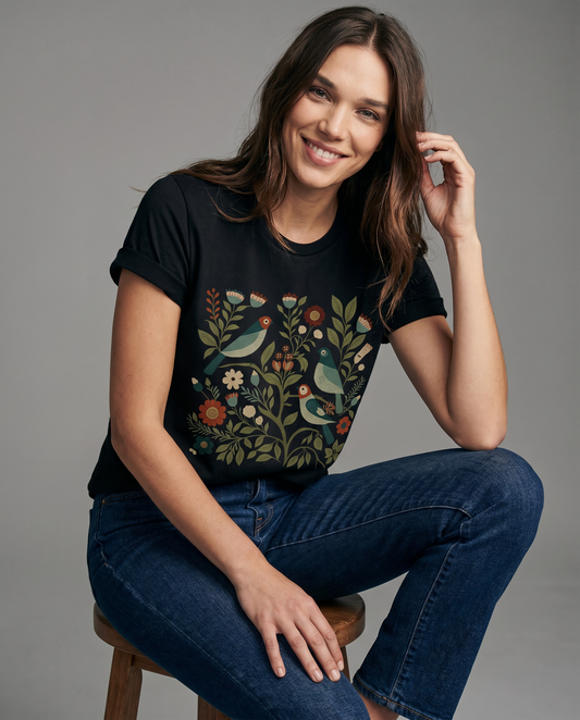 Folk Aviary - Bella Canvas Super Soft T Shirt