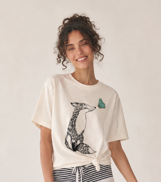 Fox & Butterfly - Comfort Colors Relaxed Fit Premium T Shirt