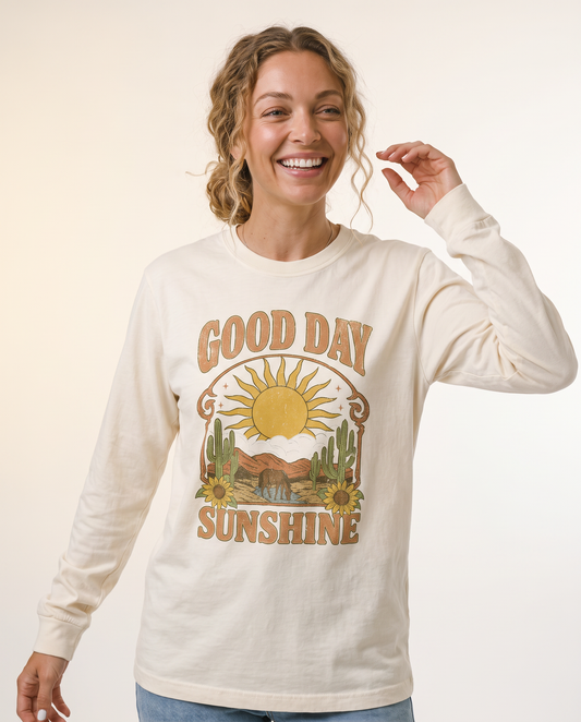 Good Day Sunshine - Comfort Colors Long Sleeve Premium T Shirt